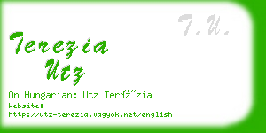 terezia utz business card